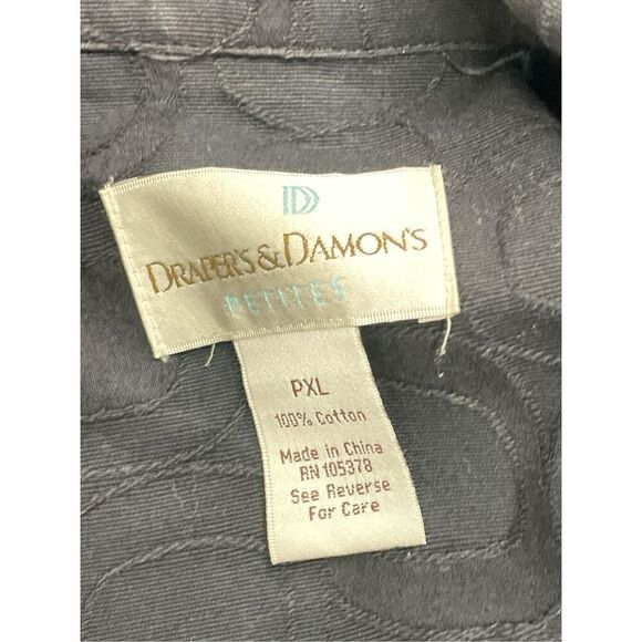 Drapers and Damon’s Petite Jacket Coat Black Size PXL - Picture 8 of 8